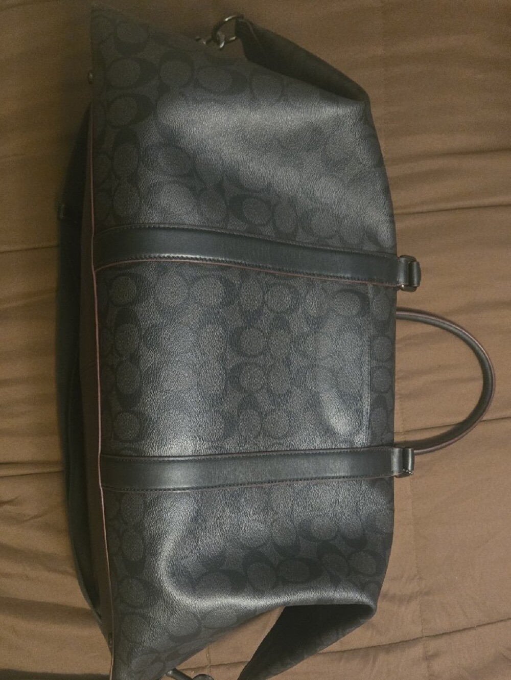 Men's Black Coach Trekker 52 Weekender Duffel Bag - Picture 4 of 10